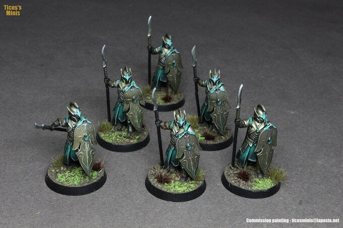 Rivandall - Casualties - River Warriors, Last Hight elves from the West, Middle rings miniatures pour wargame D&D, SDA... Quatermaster3D