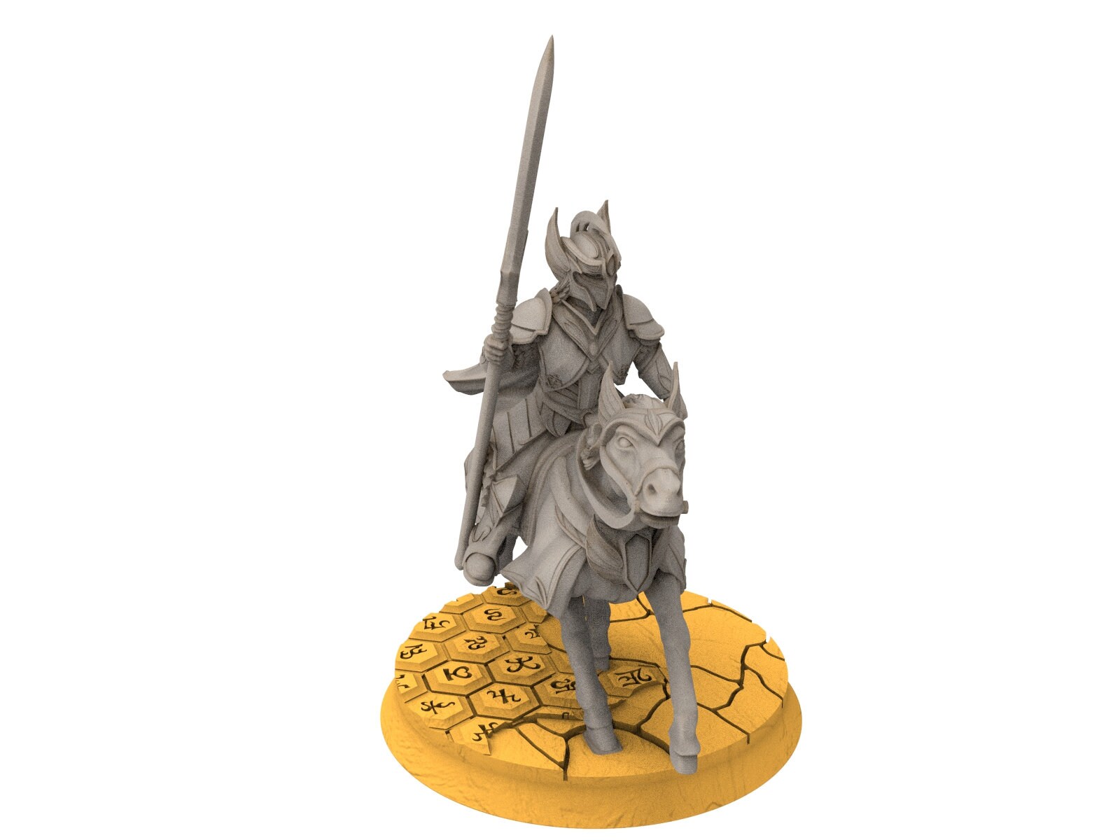 Rivandall - Hight King of the elves, Last elves from the West, Middle rings miniatures pour wargame D&D, SDA... Quatermaster3D miniatures