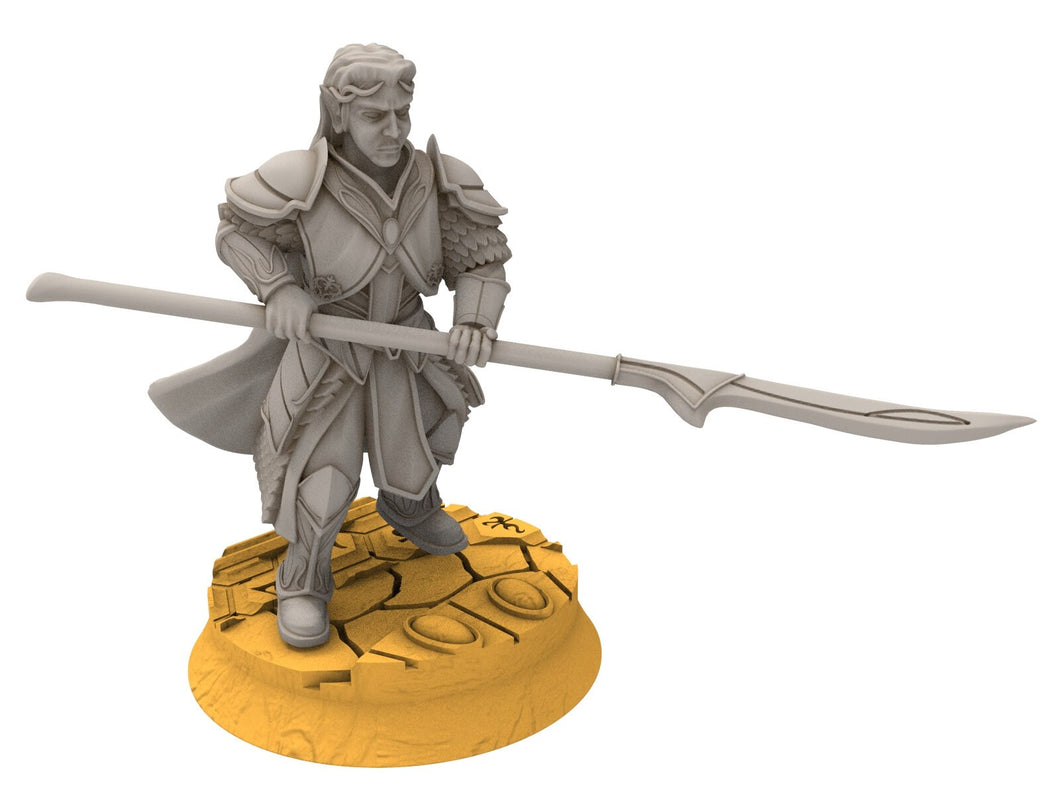 Rivandall - Hight King of the elves, Last elves from the West, Middle rings miniatures pour wargame D&D, SDA... Quatermaster3D miniatures