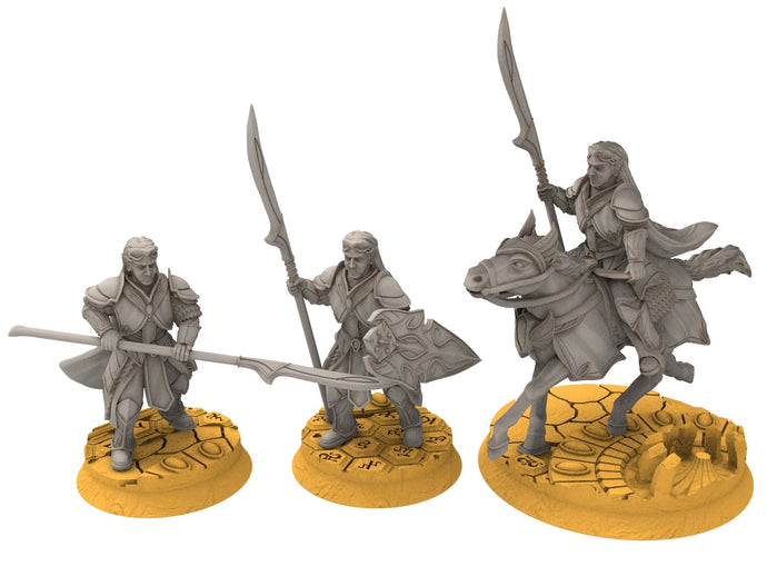 Rivandall - Hight King of the elves, Last elves from the West, Middle rings miniatures pour wargame D&D, SDA... Quatermaster3D miniatures