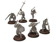 Load image into Gallery viewer, Orcs horde - Assault Orcs, ruined city river warriors warband, Middle rings miniatures for wargame D&amp;D, Lotr... The Printing Goes Ever On
