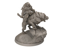Load image into Gallery viewer, Orcs horde - War leader - Assault Orcs, ruined city river warband, Middle rings miniatures for wargame D&amp;D, Lotr.. The Printing Goes Ever On
