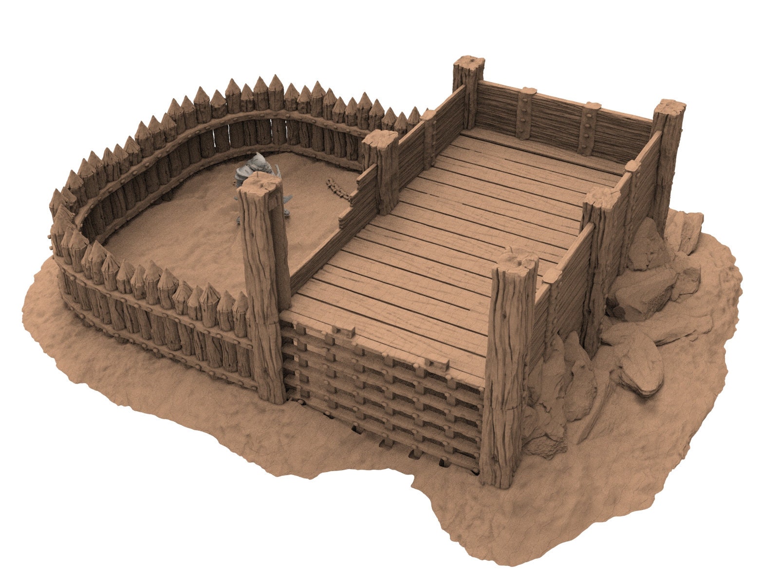 Terrain - Bastion, Middle rings miniatures terrain scenery for wargame D&D, Lotr... The Printing Goes Ever On