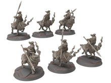 Load image into Gallery viewer, Dwarves - Mountain Goat Riders Banner bearer, The Dwarfs of The Mountains, for Lotr, modular customisable posable  Medbury miniatures
