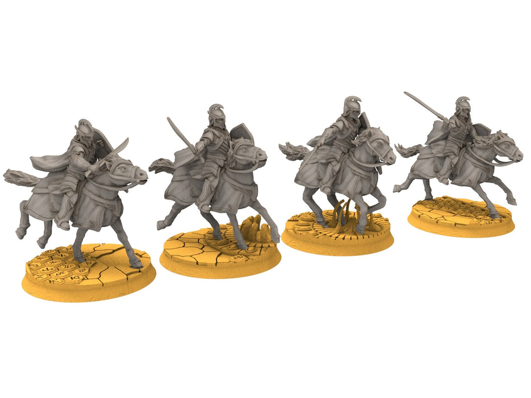 Rivandall - Heavy Cavalry Elf, Last elves from the West, Middle rings for wargame D&D, Lotr... Modular convertible miniatures Quatermaster3D