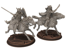 Load image into Gallery viewer, Darkwood - Armoured Wood elves Cavalry, Middle rings for wargame D&amp;D, Lotr... Personnalisable Modular convertible miniatures Quatermaster3D
