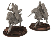 Load image into Gallery viewer, Darkwood - Armoured Wood elves Cavalry of Galad people, Middle rings for wargame D&amp;D, Lotr... Modular convertible miniatures Quatermaster3D

