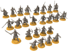 Load image into Gallery viewer, Rivandall - Archers Bowmen, Last elves from the West, Middle rings for wargame D&amp;D, Lotr... Modular convertible miniatures Quatermaster3D
