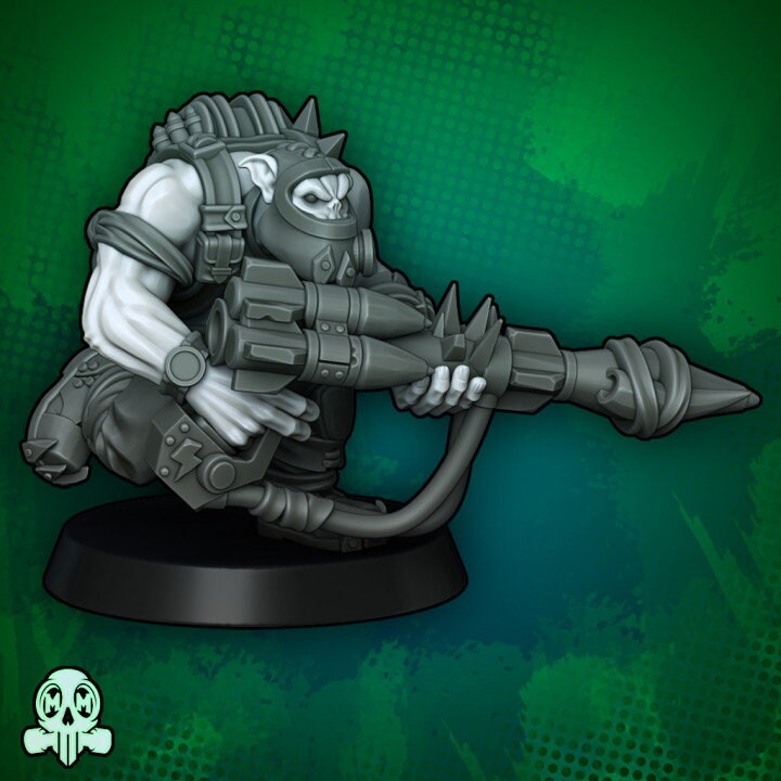 Green Skin - Orc Rocket Commando Troops