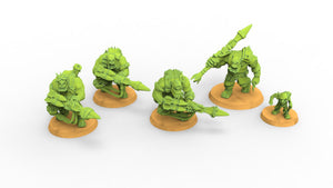 Green Skin - Orc Boss Rocket Commando - Malicious Minis