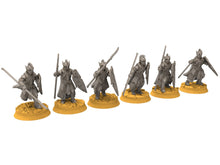 Load image into Gallery viewer, Rivandall - King guards, elves from the West, Middle rings for wargame D&amp;D, Lotr... Modular convertible miniatures Quatermaster3D
