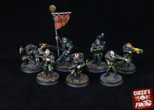 Load image into Gallery viewer, Rundsgaard - Combat Patrol, imperial infantry, post-apocalyptic empire, usable for tabletop wargame.
