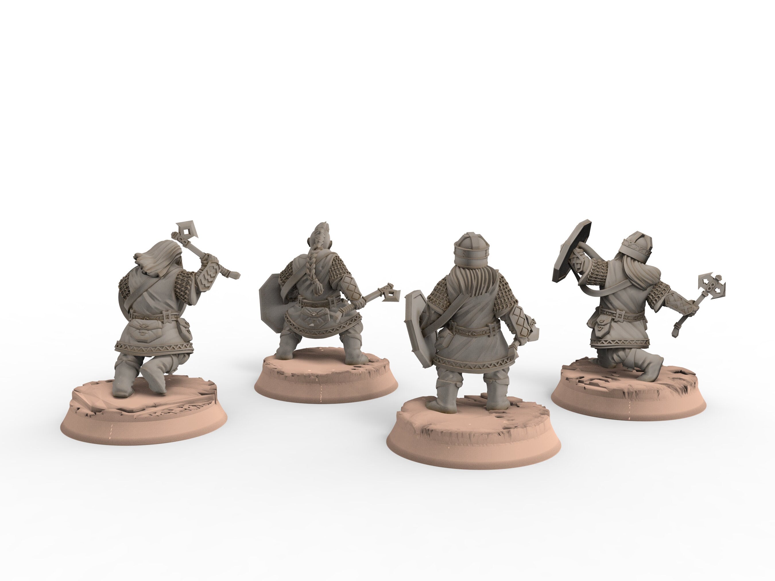 Dwarves - Kalak Axemen, The Dwarfs of The Mountains, for Lotr, Khurzluk Miniatures