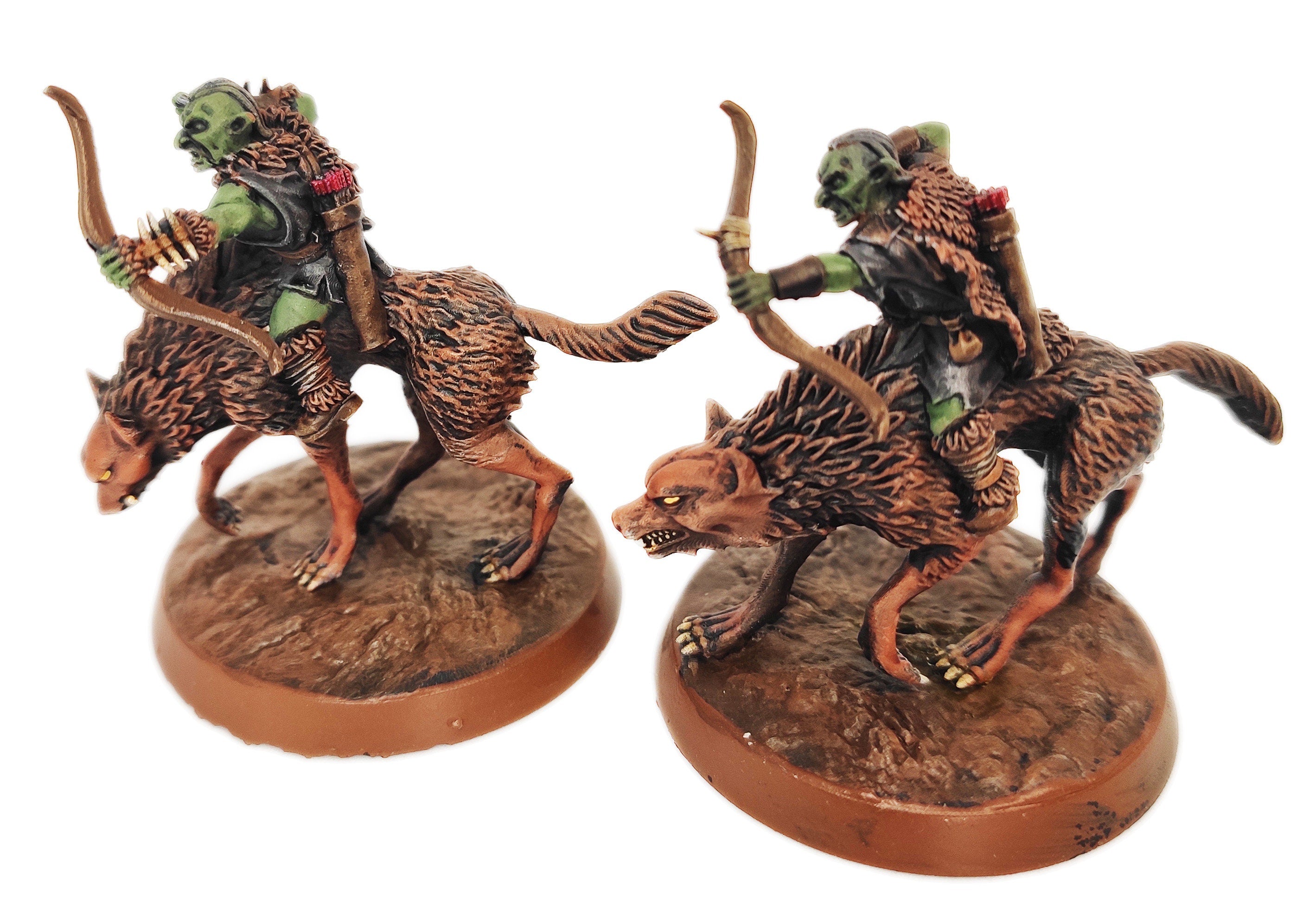 Orcs horde - Mounted Orc Hunters, Orc warriors warband, Middle rings miniatures for wargame D&D, Lotr... Medbury miniatures