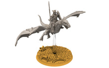 Load image into Gallery viewer, Darkwood - Elite Wyvern riders spears, Middle rings for wargame D&amp;D, Lotr... Personnalisable Modular convertible miniatures Quatermaster3D
