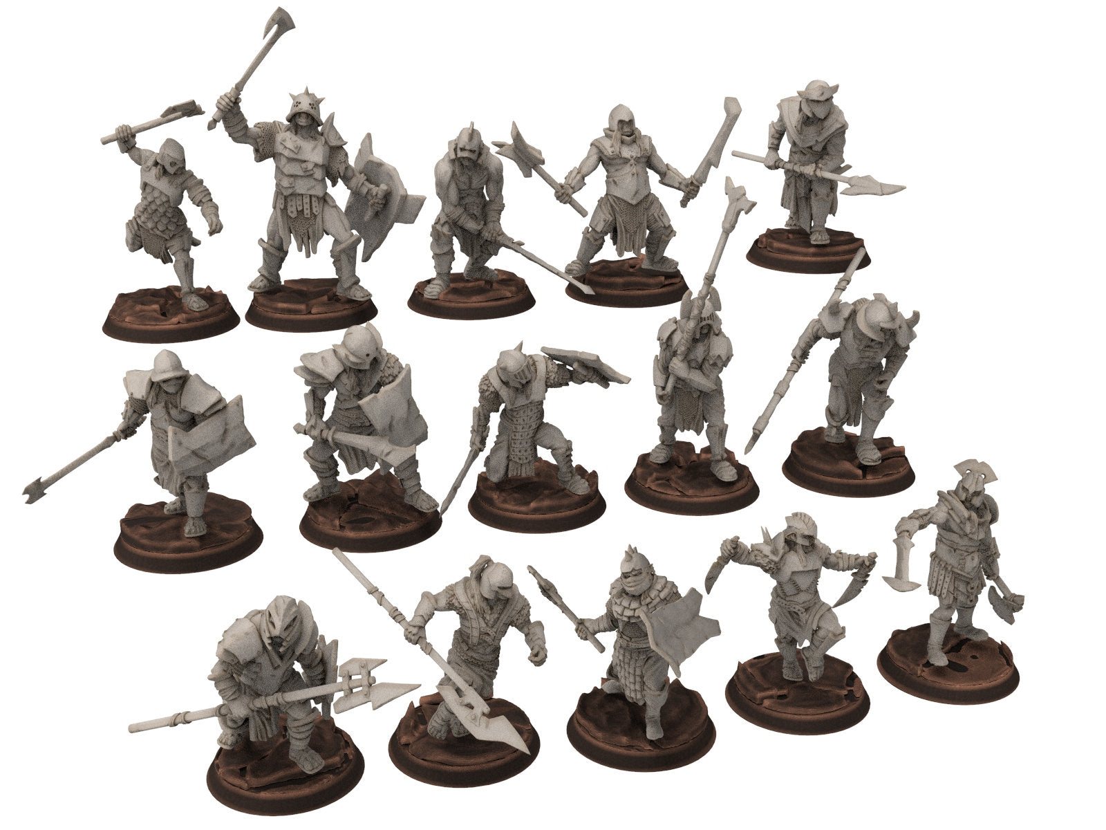 Orcs horde - Assault Orcs, ruined city river warriors warband, Middle rings miniatures for wargame D&D, Lotr... The Printing Goes Ever On