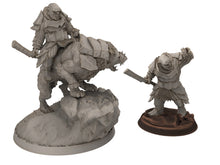 Load image into Gallery viewer, Orcs horde - War leader - Assault Orcs, ruined city river warband, Middle rings miniatures for wargame D&amp;D, Lotr.. The Printing Goes Ever On
