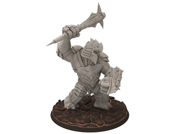 Orcs horde - War Troll - Assault Orcs, ruined city River siege, Middle rings miniatures for wargame D&D, Lotr... The Printing Goes Ever On