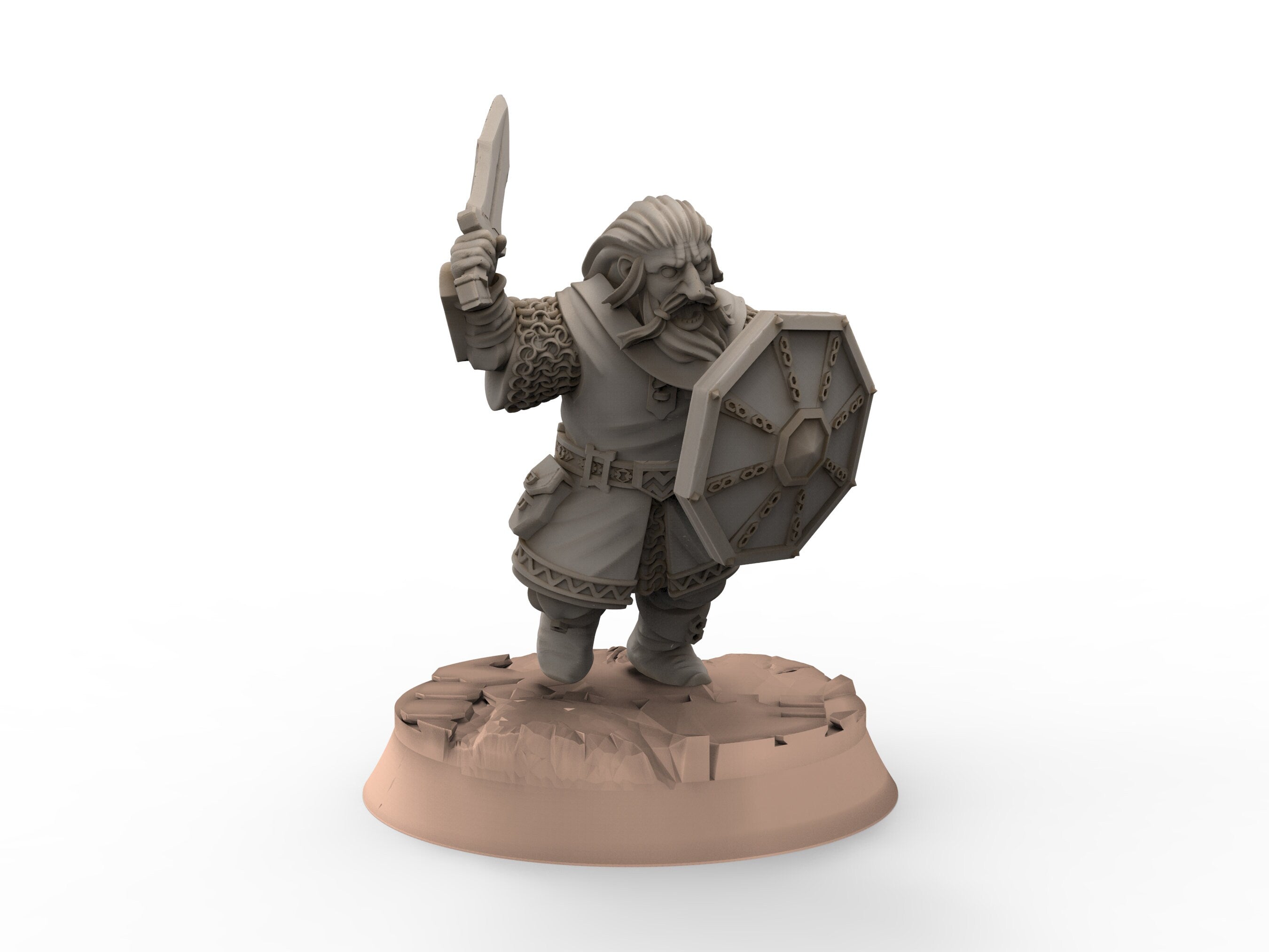 Dwarves - Kalak Swordmen, The Dwarfs of The Mountains, for Lotr, Khurzluk Miniatures