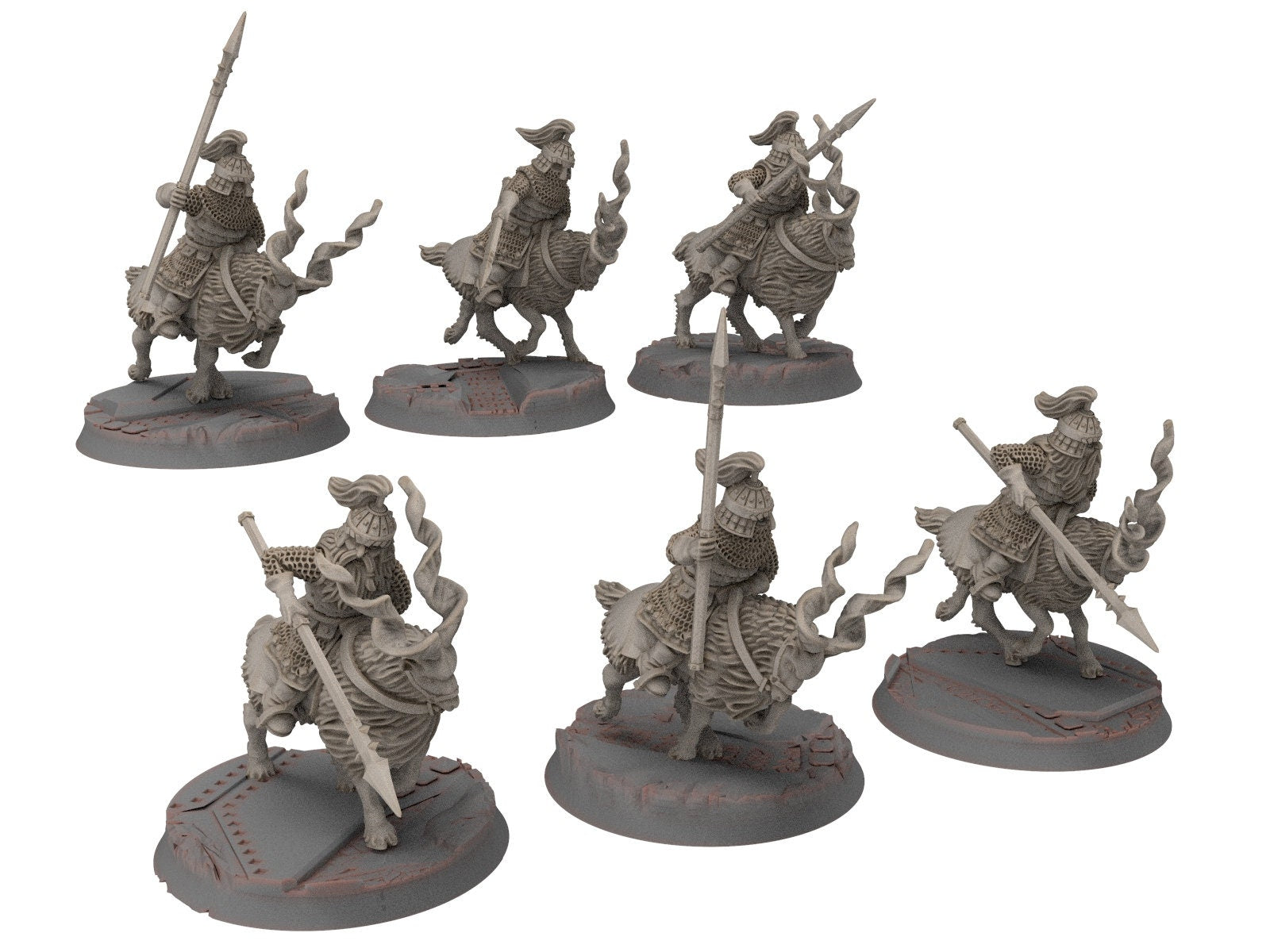 Dwarves - Mountain Goat Riders with spears shield, The Dwarfs of The Mountains, for Lotr, modular customisable posable  Medbury miniatures