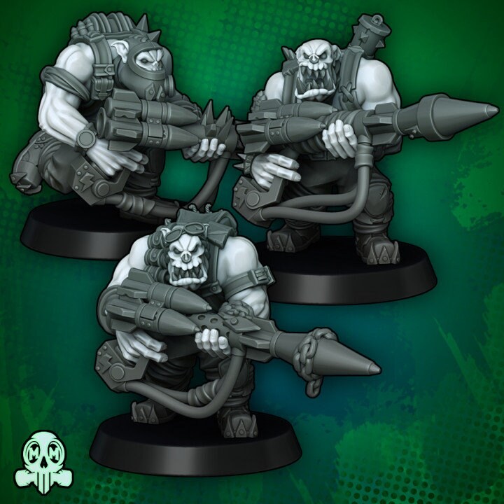 Green Skin - Orc Rocket Commando Troops