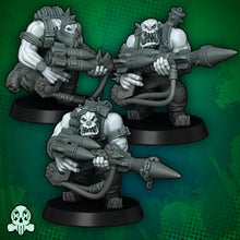 Load image into Gallery viewer, Green Skin - Orc Rocket Commando Troops
