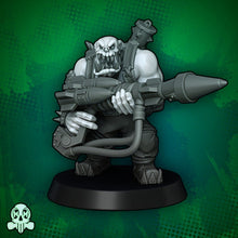 Load image into Gallery viewer, Green Skin - Orc Boss Rocket Commando

