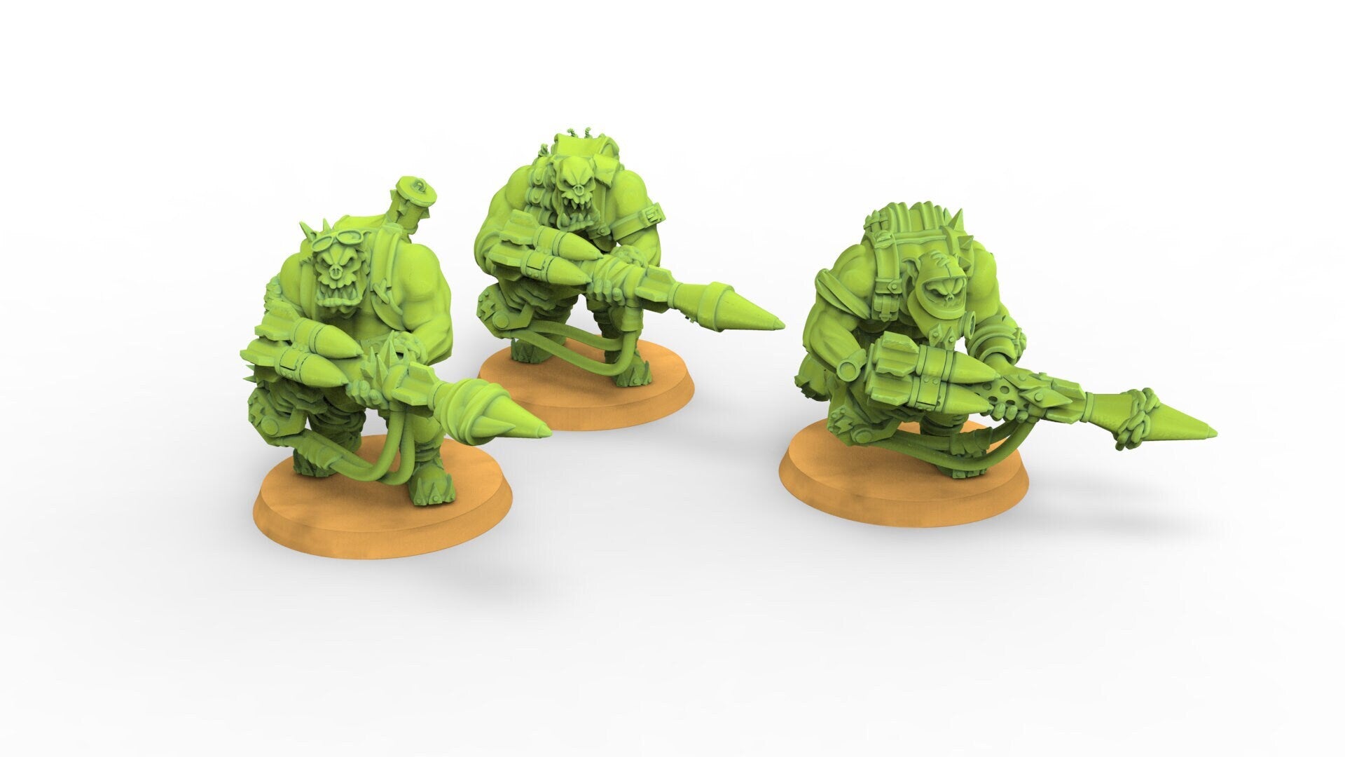 Green Skin - Orc Rocket Commando Troops