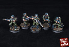 Load image into Gallery viewer, Rundsgaard - Cadet, imperial infantry, post-apocalyptic empire, usable for tabletop wargame.
