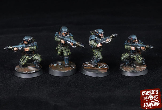 Rundsgaard - Main Troops Melta, imperial infantry, post apocalyptic empire, usable for tabletop wargame.