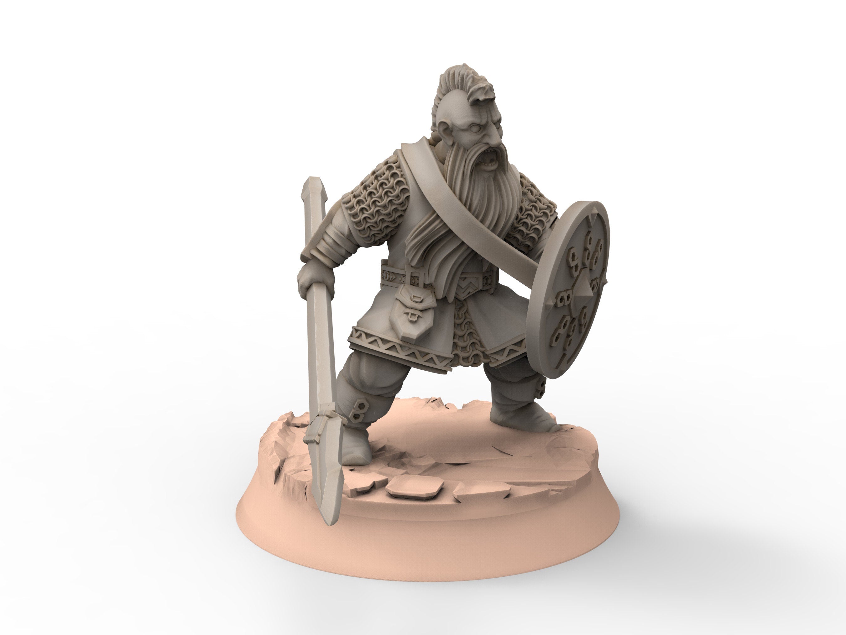 Dwarves - Kalak Spearmen, The Dwarfs of The Mountains, for Lotr, Khurzluk Miniatures