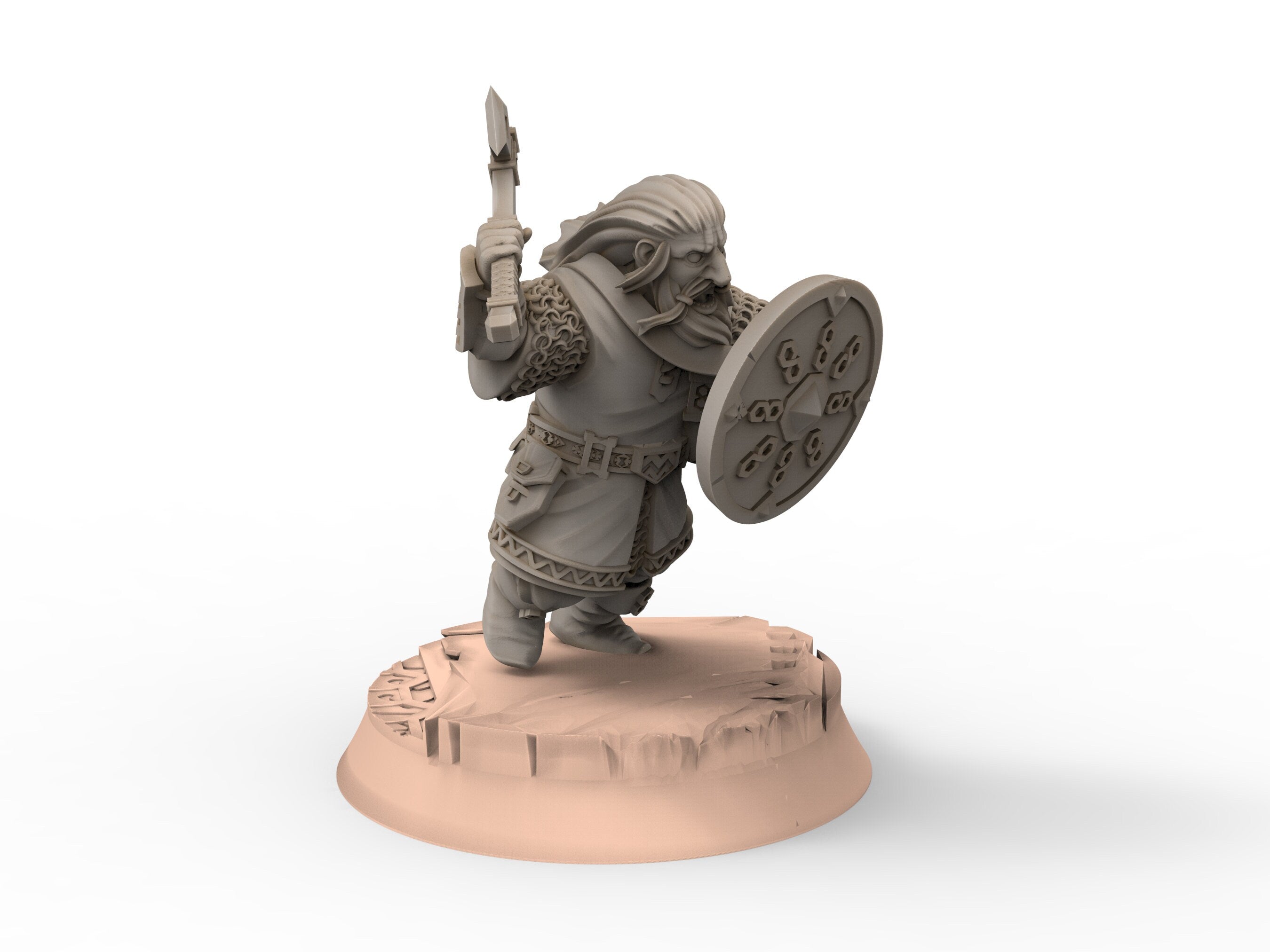 Dwarves - Kalak Axemen, The Dwarfs of The Mountains, for Lotr, Khurzluk Miniatures