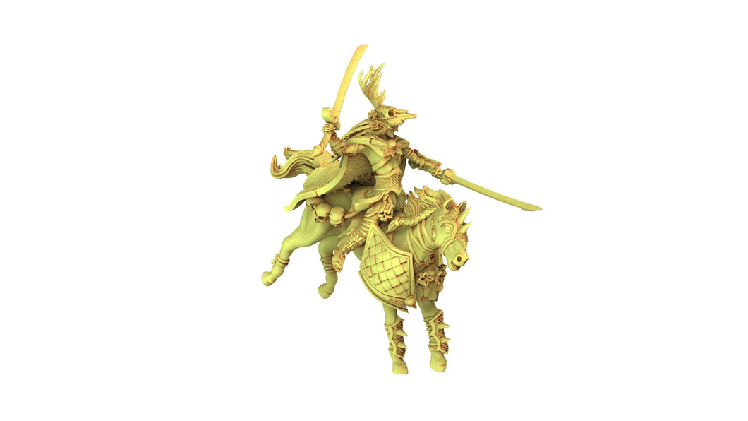 Sylvan Elves - Lord horsemen duals sword, forest keeper, nature's defender