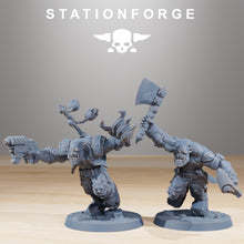 Load image into Gallery viewer, Green Skin - Orkaz Infantry, post apocalyptic empire, usable for tabletop wargame.
