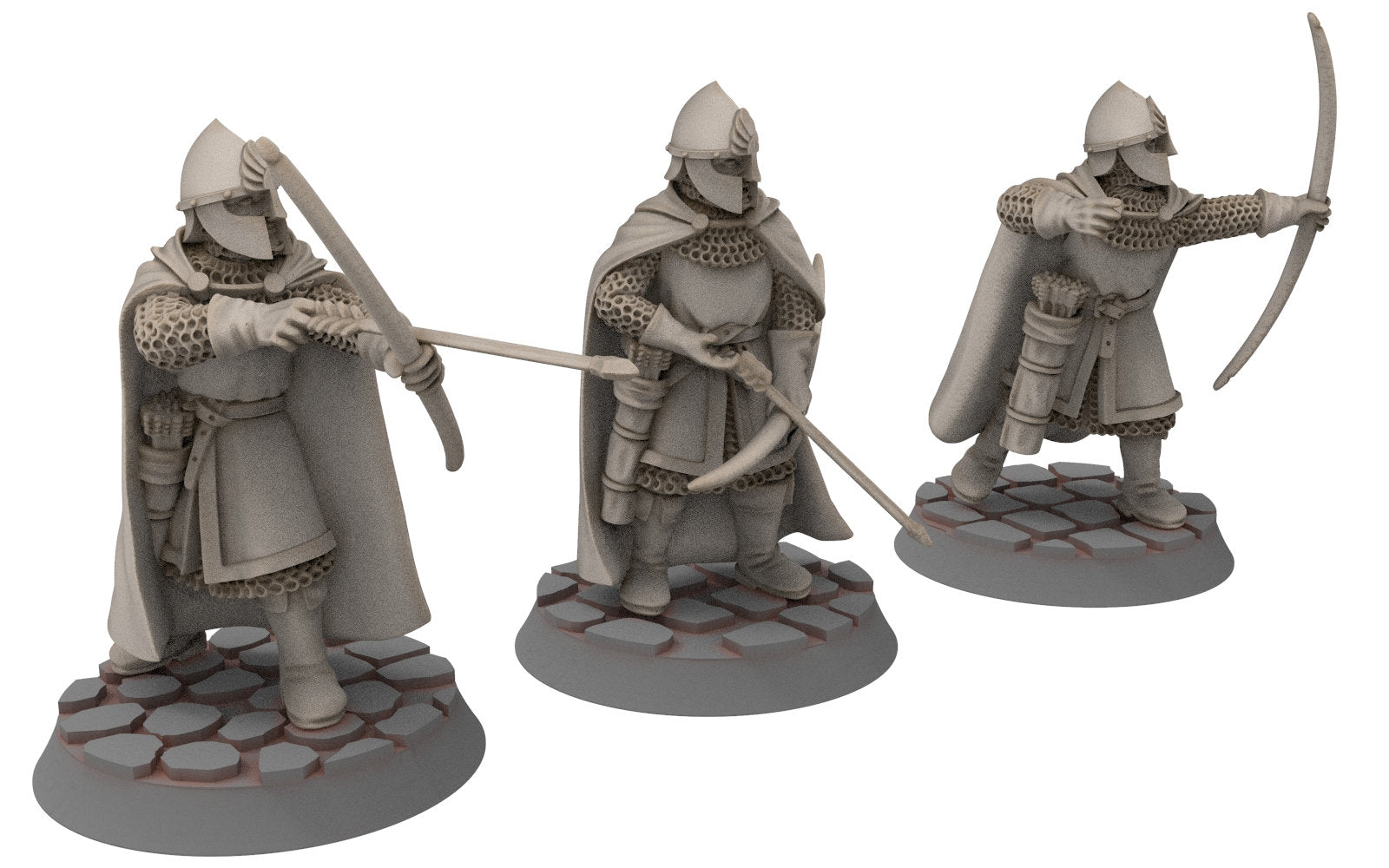 Gandor - Citadel Guard Siege engineer Captain Crew members, Defender of the city wall, miniature for wargame D&D, Lotr... Medbury miniatures