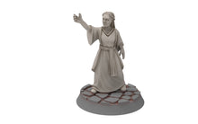 Load image into Gallery viewer, Gandor - Citadel Lady doing flower farewell, Defender of the city wall, miniature for wargame D&amp;D, Lotr... Medbury miniatures
