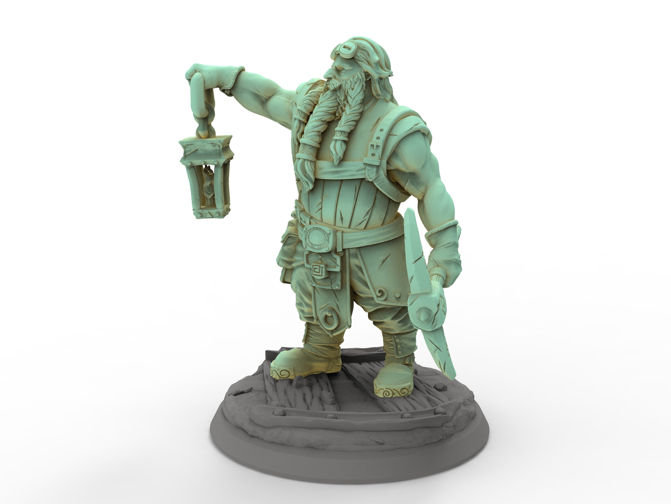 Dwarves - Umiznir Blessedgrip, Gold seekers miners, for Wargames and Dungeons & Dragons.