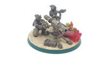 Load image into Gallery viewer, Imperial Army - Machinegun, Heavy Support Weapons, infantry, post apocalyptic empire, modular miniatures usable for tabletop wargame.
