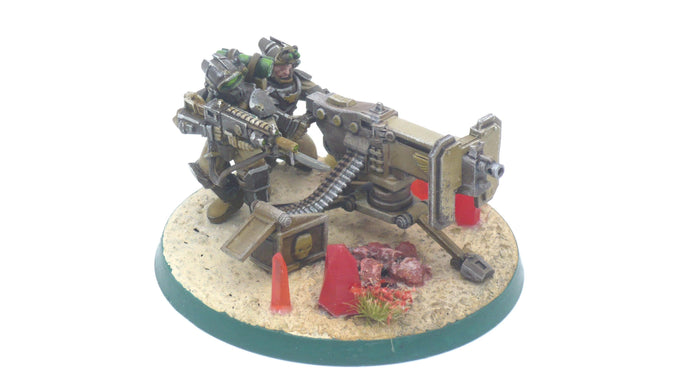 Imperial Army - Machinegun, Heavy Support Weapons, infantry, post apocalyptic empire, modular miniatures usable for tabletop wargame.