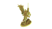 Load image into Gallery viewer, Sylvan Elves - Lord standard bearer on horse, forest keeper, nature&#39;s defender
