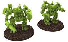 Load image into Gallery viewer, Green Skin - Orc Khan Killer Mega-Robot Warboy walker from iceland planet green-skinned Warbands Modular Kit heads torso legs GGW

