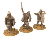 Load image into Gallery viewer, Vendel Era - Chieftain, Warriors Warband, Germanic Tribe, 7 century, miniatures 28mm, Infantry for wargame Historical... Medbury miniature
