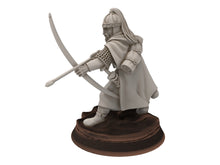 Load image into Gallery viewer, Rohan - Hengstland Mounted scout archers, marksman Knight of Rohan,  the Horse-lords,  rider of the mark,  minis for wargame D&amp;D, Lotr...
