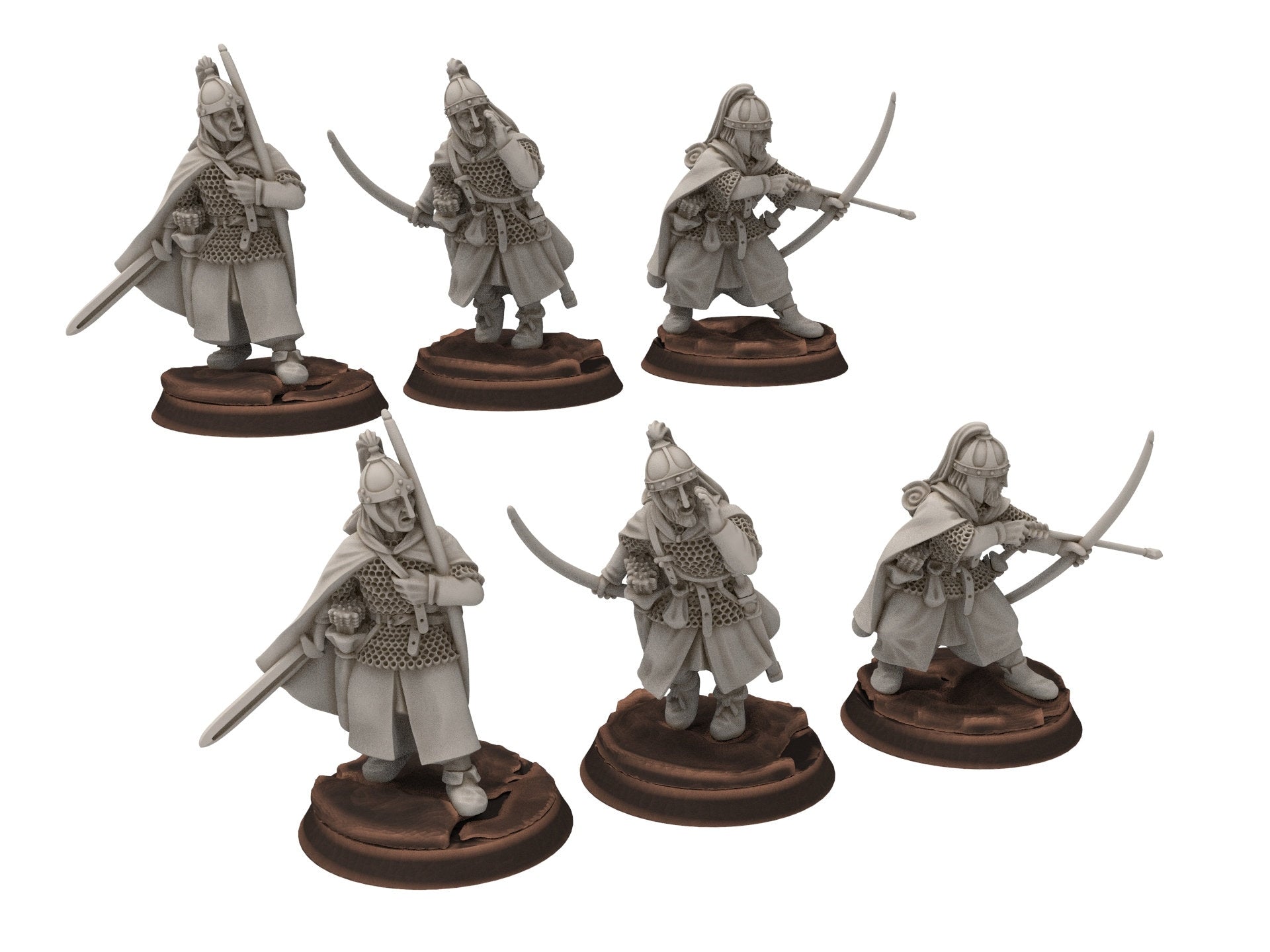 Rohan - Hengstland Mounted scout archers, marksman Knight of Rohan,  the Horse-lords,  rider of the mark,  minis for wargame D&D, Lotr...