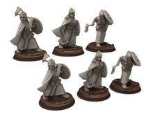 Load image into Gallery viewer, Rohan - Hengstland Mounted Shield Maidans, marksman Knight of Rohan,  the Horse-lords,  rider of the mark,  minis for wargame D&amp;D, Lotr...
