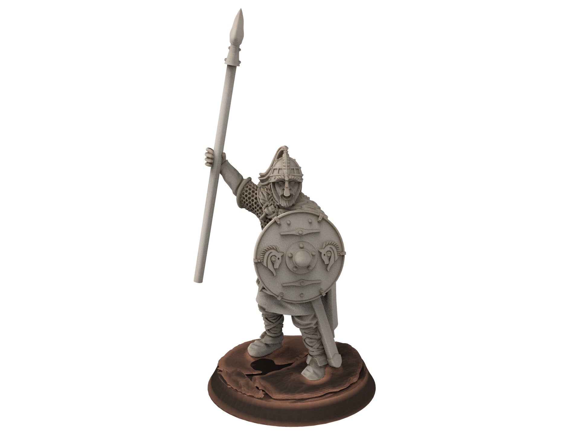 Rohan - Hengest Captain, Knight of Rohan,  the Horse-lords,  rider of the mark,  minis for wargame D&D, Lotr...  Medbury miniatures