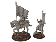 Load image into Gallery viewer, Ornor - Grey Castle Captain Rangers of the lost kingdom of the north, Banner Protectors of the shire, miniatures for wargame D&amp;D, Lotr...

