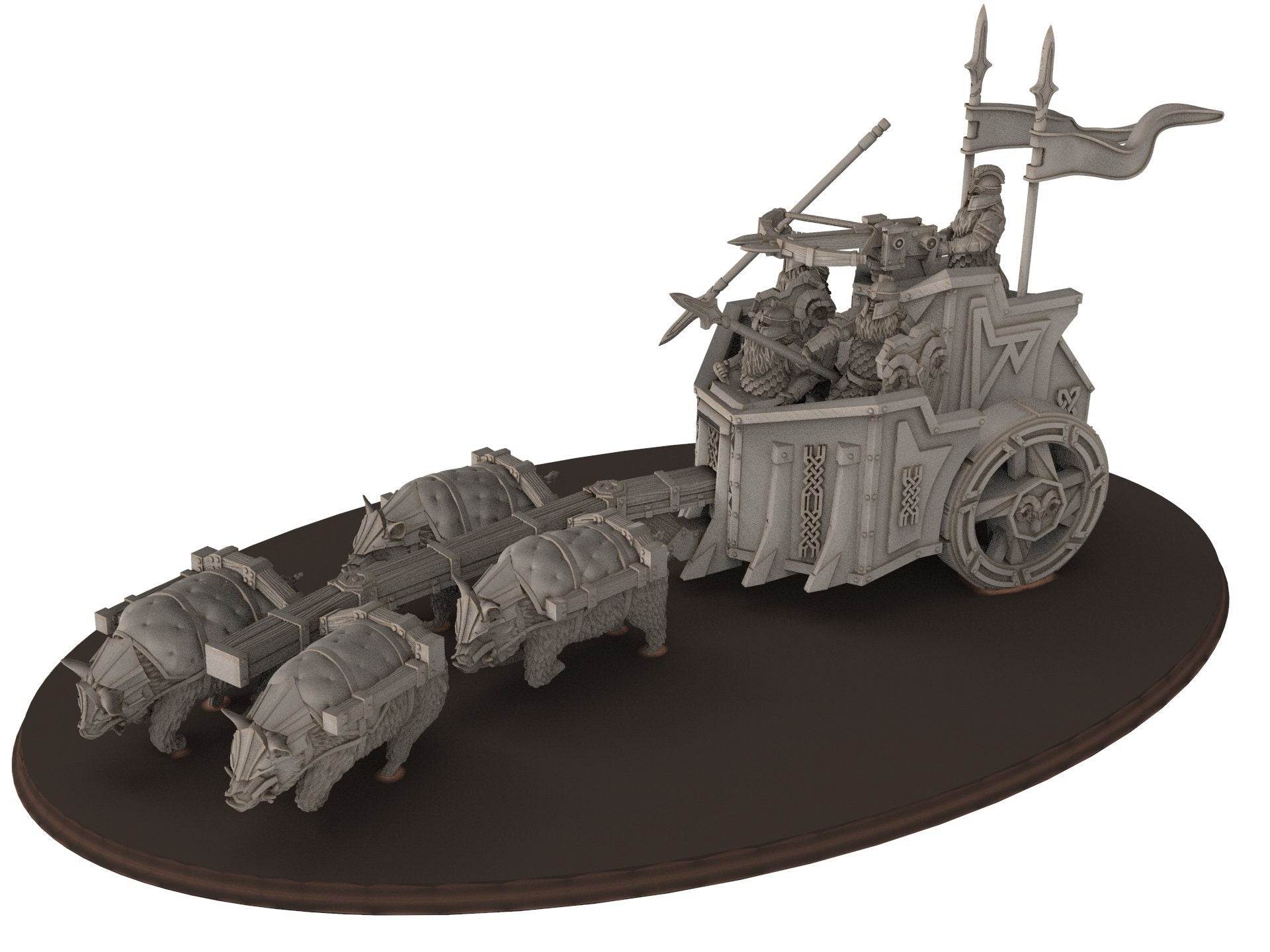 Dwarves - Silver Goat Dwarves Chariot