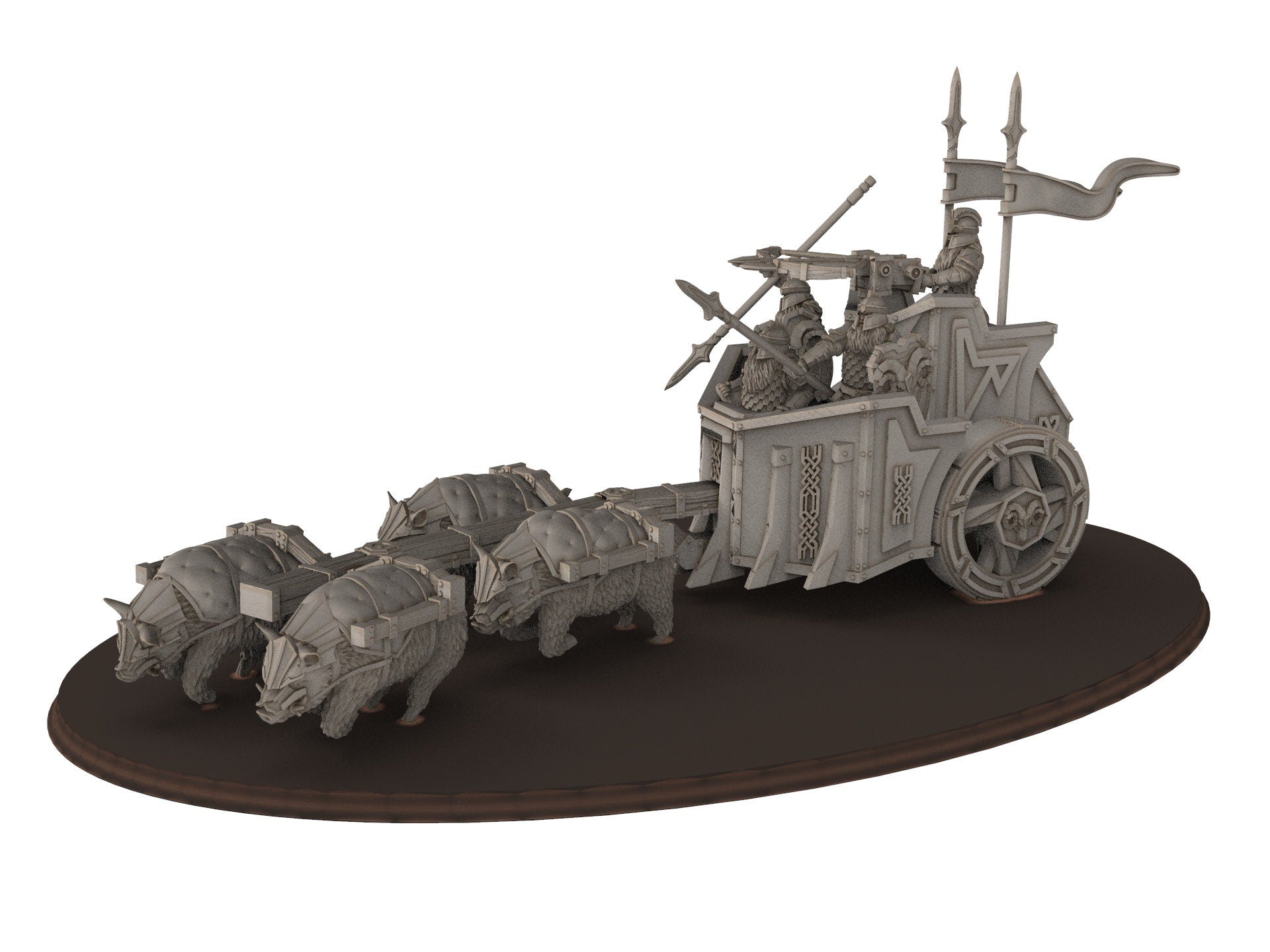 Dwarves - Silver Goat Dwarves Chariot