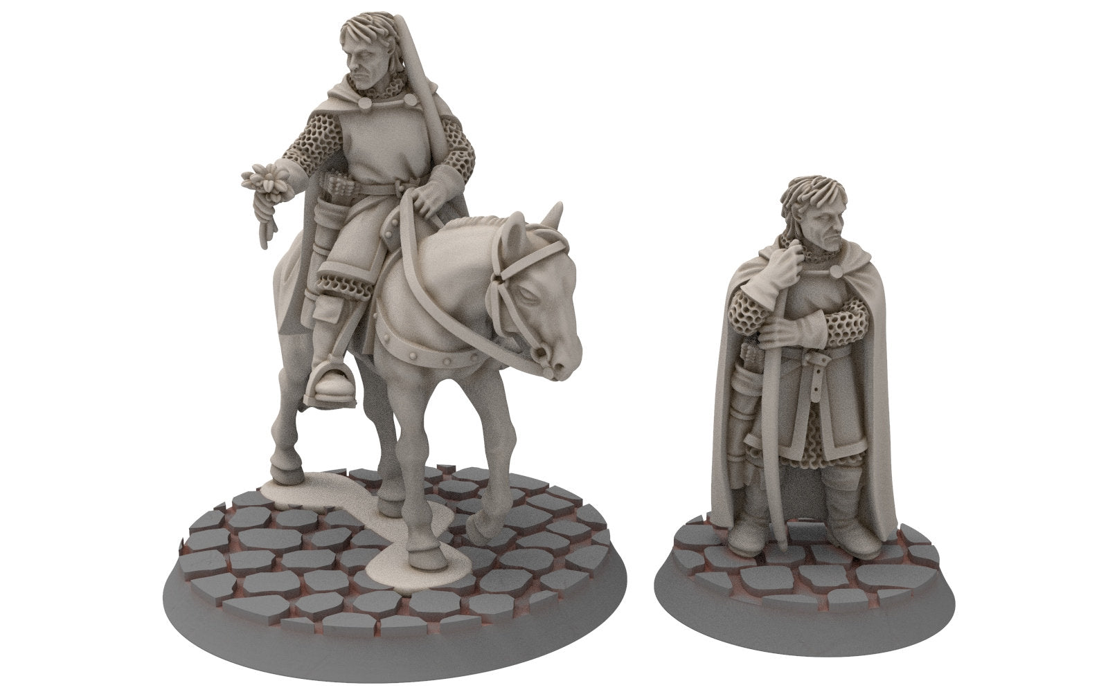 Gandor - Citadel guard Lancer Cavalry spearmen, Defender of the city wall, miniature for wargame D&D, Lotr... Medbury miniatures